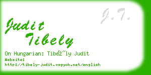 judit tibely business card